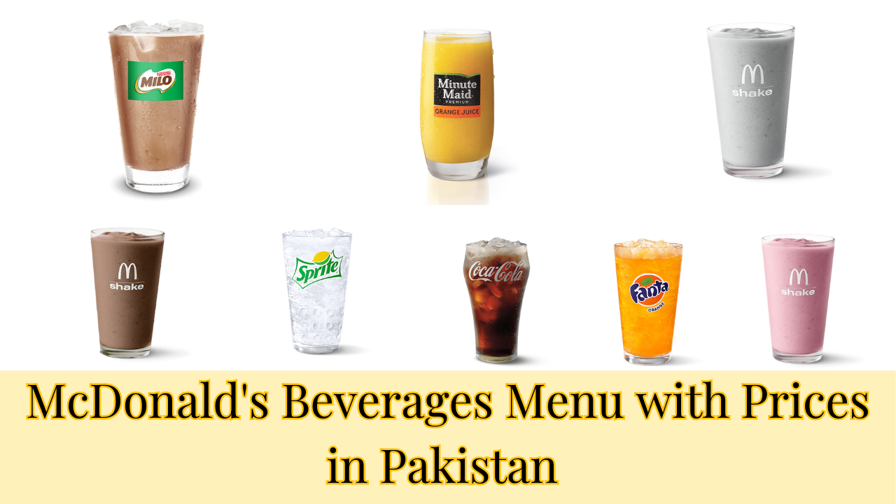 McDonald's Beverages Menu with Prices in Pakistan