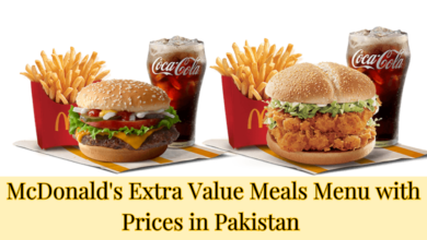 McDonald's Extra Value Meals Menu with Prices in Pakistan (2024)